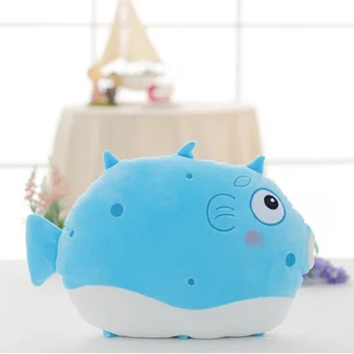 blue Мягкие животные, игрушки, забавная Подушка, поцелуй, рыба, плюшевая мягкая подушка, милый мультфильм, Kawaii, рождественские игрушки для детей, Прямая поставка - Цвет: blue