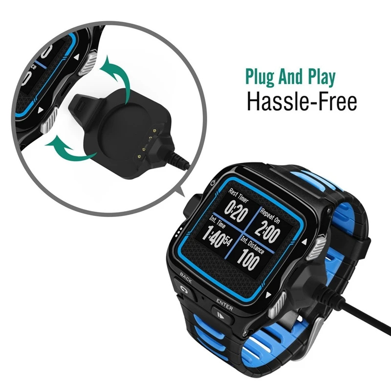 Зарядное устройство USB зарядный кабель зажим для Garmin Forerunner 920XT мультиспорт gps часы