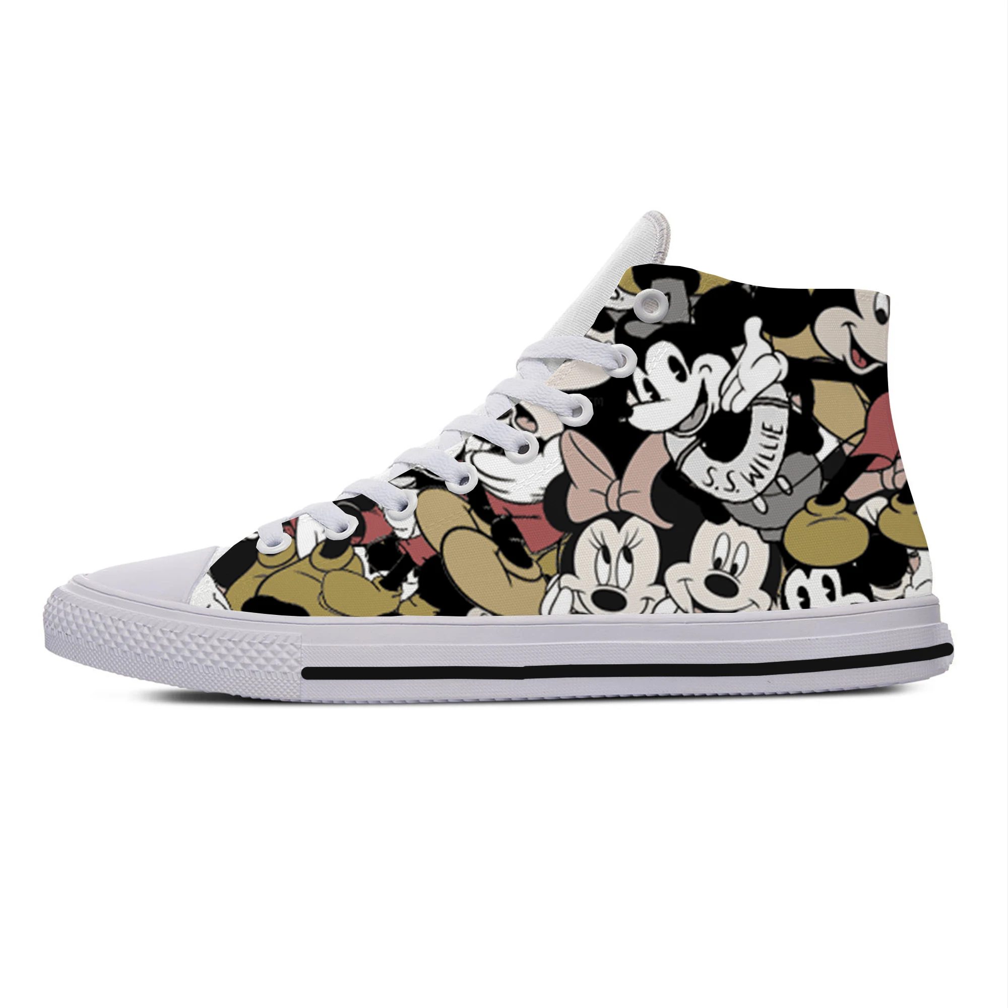 Mickey18 Новинка года; обувь с Микки Маусом; Женская Легкая классическая обувь с принтом; дышащая модная парусиновая обувь; мужские кроссовки с Микки Маусом - Цвет: Mickey18