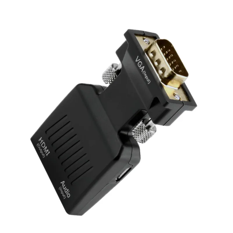 VGA To HDMI Gold-Plated Adapter 1080p Video Audio Adattatore For Laptop Computer |