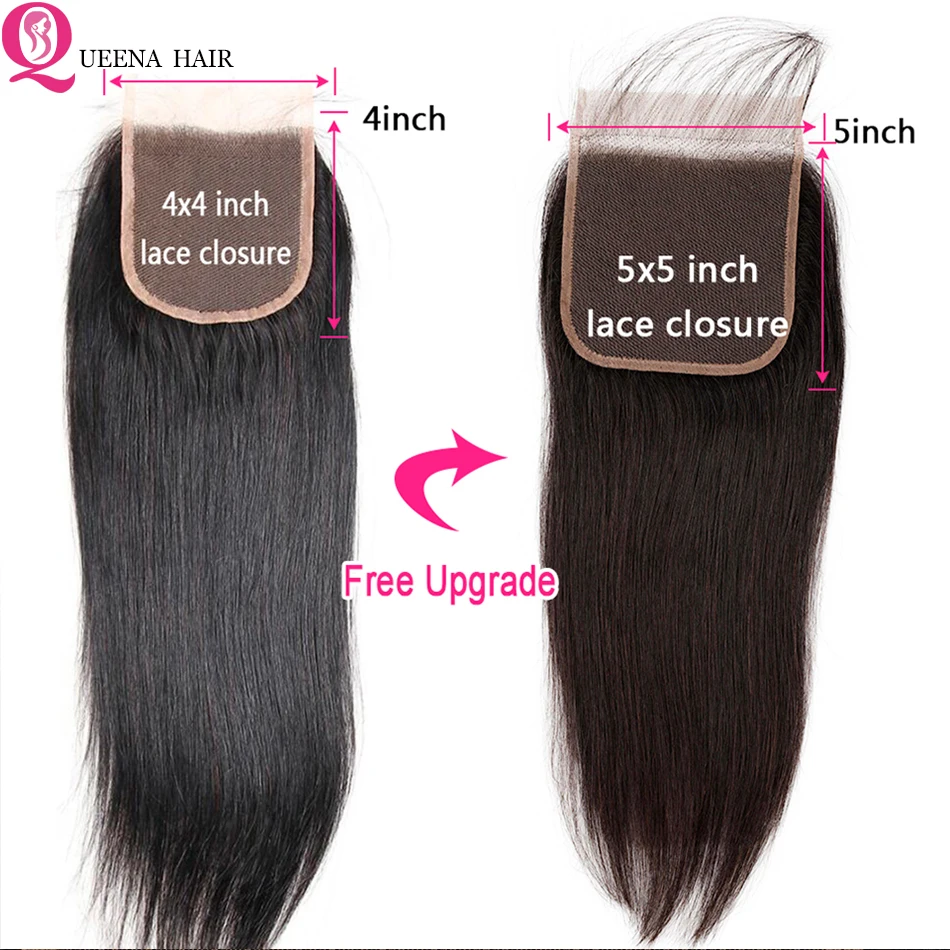 Straight-Bundles-With-Closure-5x5-Transparent-Lace-Closure-With-Bundles-Remy-Brazilian-Human-Hair-Weave-3 (1)