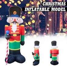 2,4/1,8 м гигантский Санта-Клаус талисман светодиодный освещенный надувные игрушки с насосом Рождество Хэллоуин вечерние реквизиты двора садовое украшение взрывом