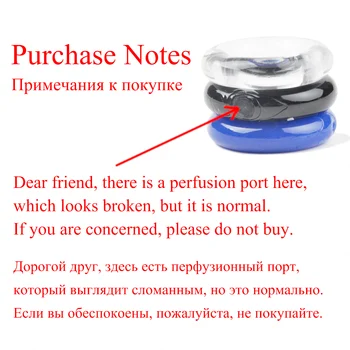 3Pcs/Set Cock Rings Male Delay Ejaculation Erection Ring Stretch Cockring Adult Sex Toys For Men Soft Penis Ring 5