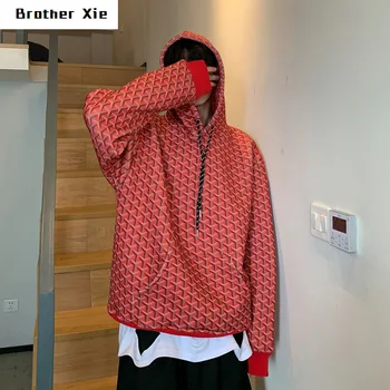 

Autumn New Hoodies Men Fashion Printed Casual Hooded Pullover Man Streetwear Hip Hop Loose Sweatshirt Male Hoodie M-XL
