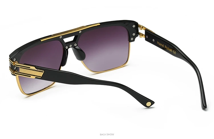Высококачественные модные квадратные солнцезащитные очки для мужчин и женщин, брендовые дизайнерские цветные линзы, градиентные солнцезащитные очки de sol с коробкой 97123