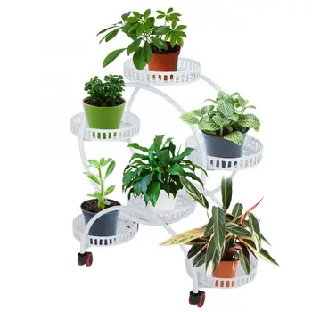 

Plant Stand Multi-layer Plant Stand Potted Plants Shelf Indoor Flower Rack with Wheels for Home