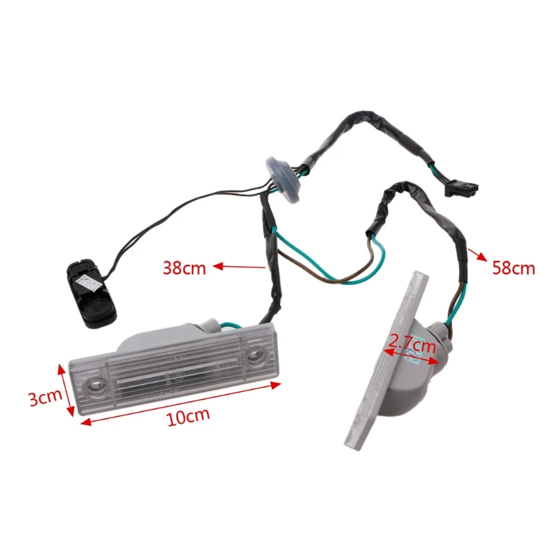 1 Pair Rear Back License Plate Light With Trunk Switch Button For Cruze Chevrolet A6HE