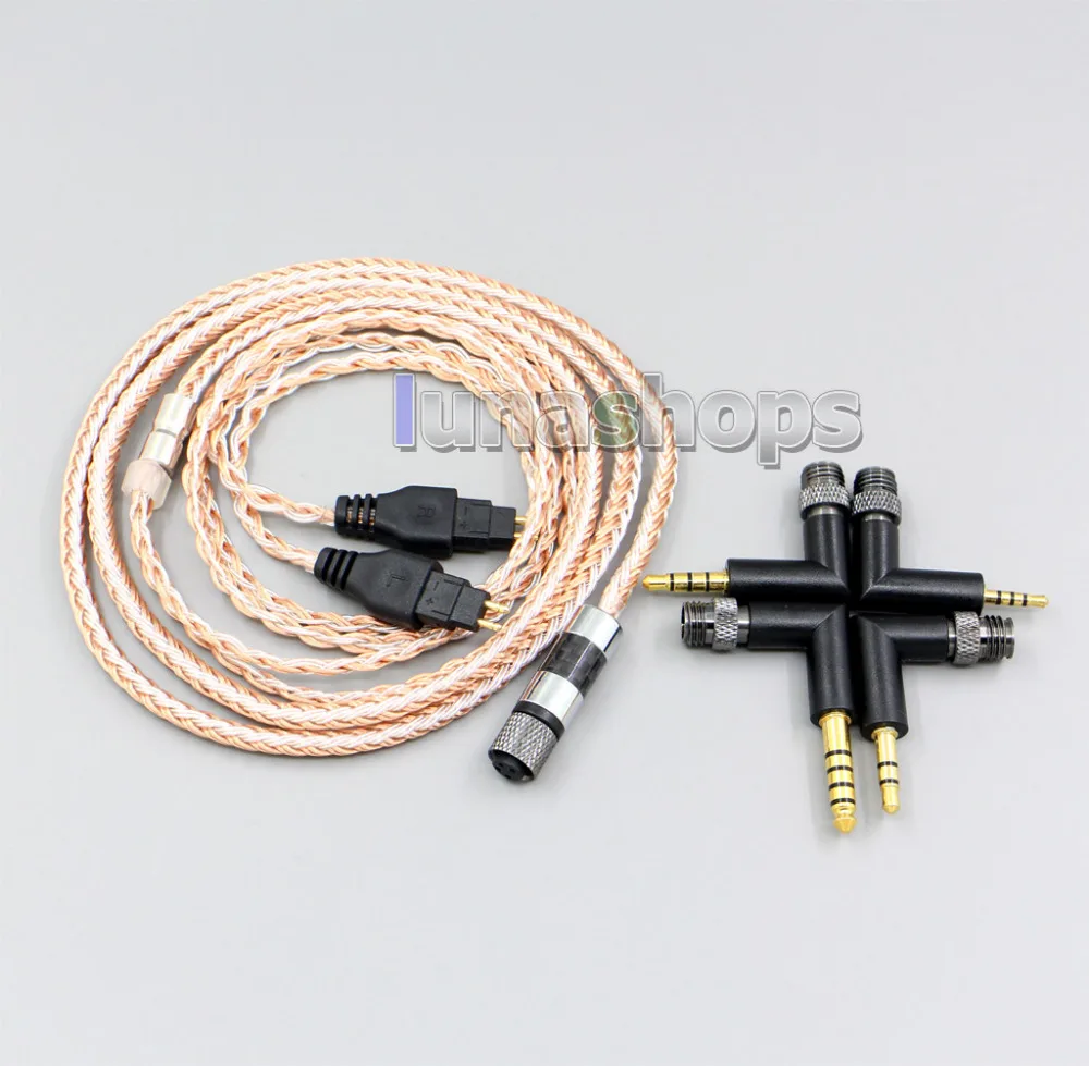 4 в 1 разъем 16 ядер OCC+ чистый посеребренный кабель для Sennheiser HD580 HD600 HD650 HDXXX HD660s LN006239