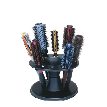 

Black Storage Rack Barber Tools Professional Hair Salon Comb Scissor Box Display Stand Holder
