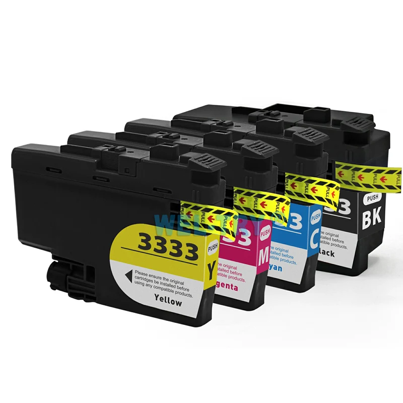 Картридж с чернилами LC3333 для brother DCP-J1100DW чернила чипами струйный картридж LC3333. |