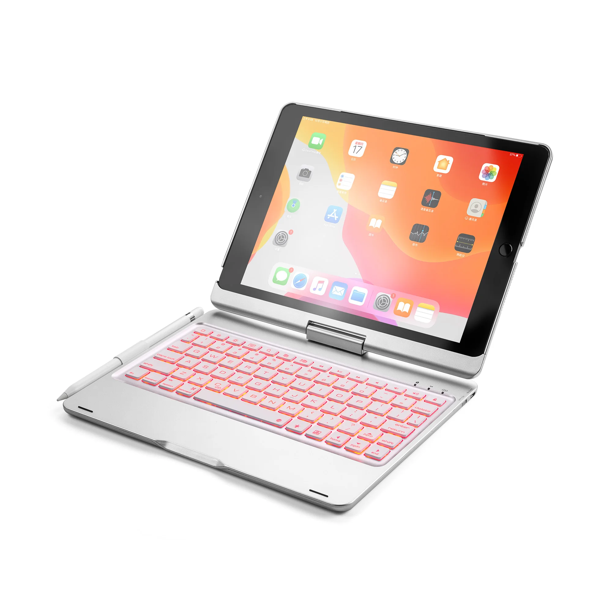 

Wireless Bluetooth Keyboard Cover for ipad Air3 pro10.5 new ipad 10.5 Ultra thin light-emitting 360rotate Ultra thin keyboard