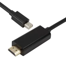 Mini Displayport DP to HDMI Black Cable Male to Male Adapter for Macbook Pro Air for Apple Mac Projector Camera TV