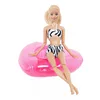 Barbies Fashion Handmade Swimsuit Beach Pool Party Wear Bikini Cute Swim Ring Clothes For Barbie Doll Accessories Girl`s Toy DIY ► Photo 3/6