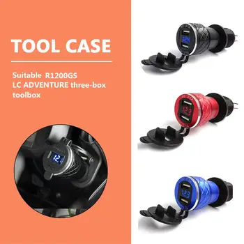 

Motorcycle Dual USB Fast Charger Socket Adapter Motorcycle Dual USB Charger DIN Socket 4.2A Voltmeter Motorcycle Accessories