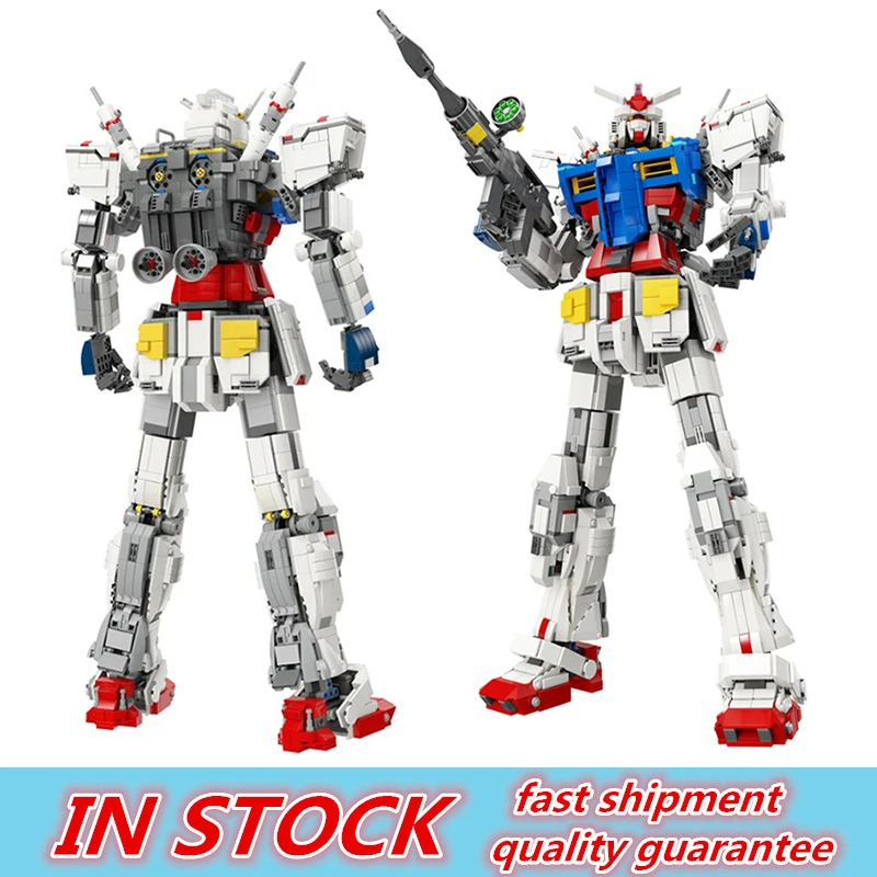 Серия Moc вымышленный робот аниме мобильный костюм Гандам 18K-RX78-2 строительные блоки кирпичи развивающие игрушки рождественские подарки