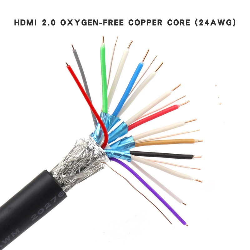 HDMI кабель версии 2 0 4K кабели 24AWG 26 28AWG строительный провод Встроенная проводка DIY