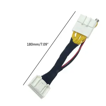 

24Pin Video Input Switch Reverse Car Parking Camera RCA Adapter Line for-Renault Wholesale