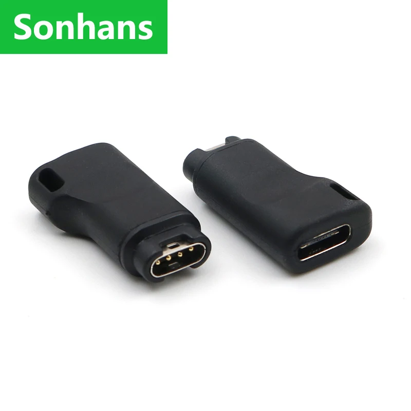 

Type C/Micro USB Female to 4 Pin Converter Adapter for Garmin vivoactive3 Approach S40/S60/X10/S10 Venu Fenix 5/6X Prosolar