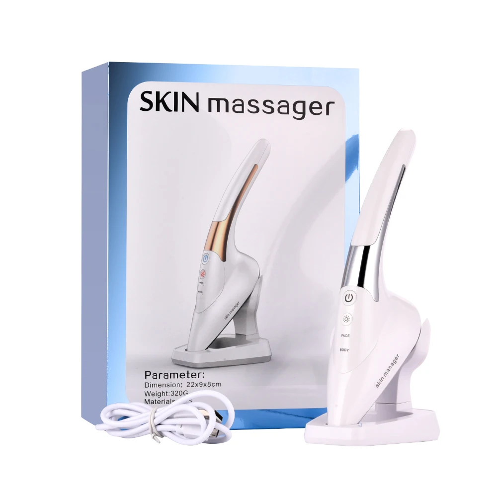  Dropship Skin Iron Microcurrent Massager Anti Wrinkle V-line Face Eye Lifting Skin Tightening Machi