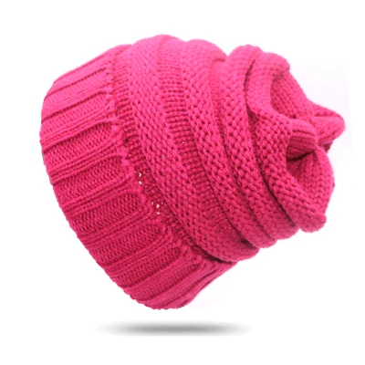 Эластичные вязаные шапки, зимние шапки для мужчин и женщин Skullies Beanies, одноцветные вязаные хлопковые плотные теплые повседневные Хип-хоп шапки - Цвет: Style 10