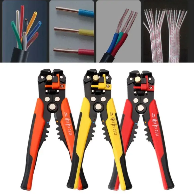 Adjustable Automatic Cable Wire Crimper and Wire Stripper Tool Kit 6 in 1 Adjust screwdriver 30pcs 5