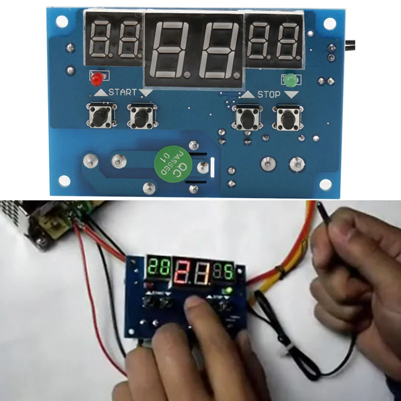 

Drop Shipping DC 9V-15V XH-W1401 Intelligent Digital Thermostat Module Temperature Control