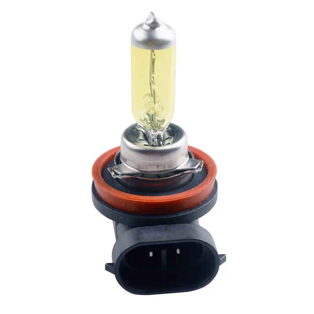 Car Halogen Lamp Car Halogen Light Super Bright Auto Halogen Light Headlight Bulb Yellow 100W Universal