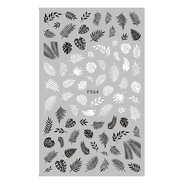 1PC Heart Love Design 3D Nail Sticker English Letter stickers Face Pattern Trasnfer Sliders Valentine's Day Nail Art Decoration 3d-F564