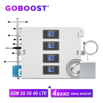 

GOBOOST gsm 2g 3g 4g signal booster 850/800 900 1800 2100 cellular amplifier enhancer lte internet network full band antenna kit