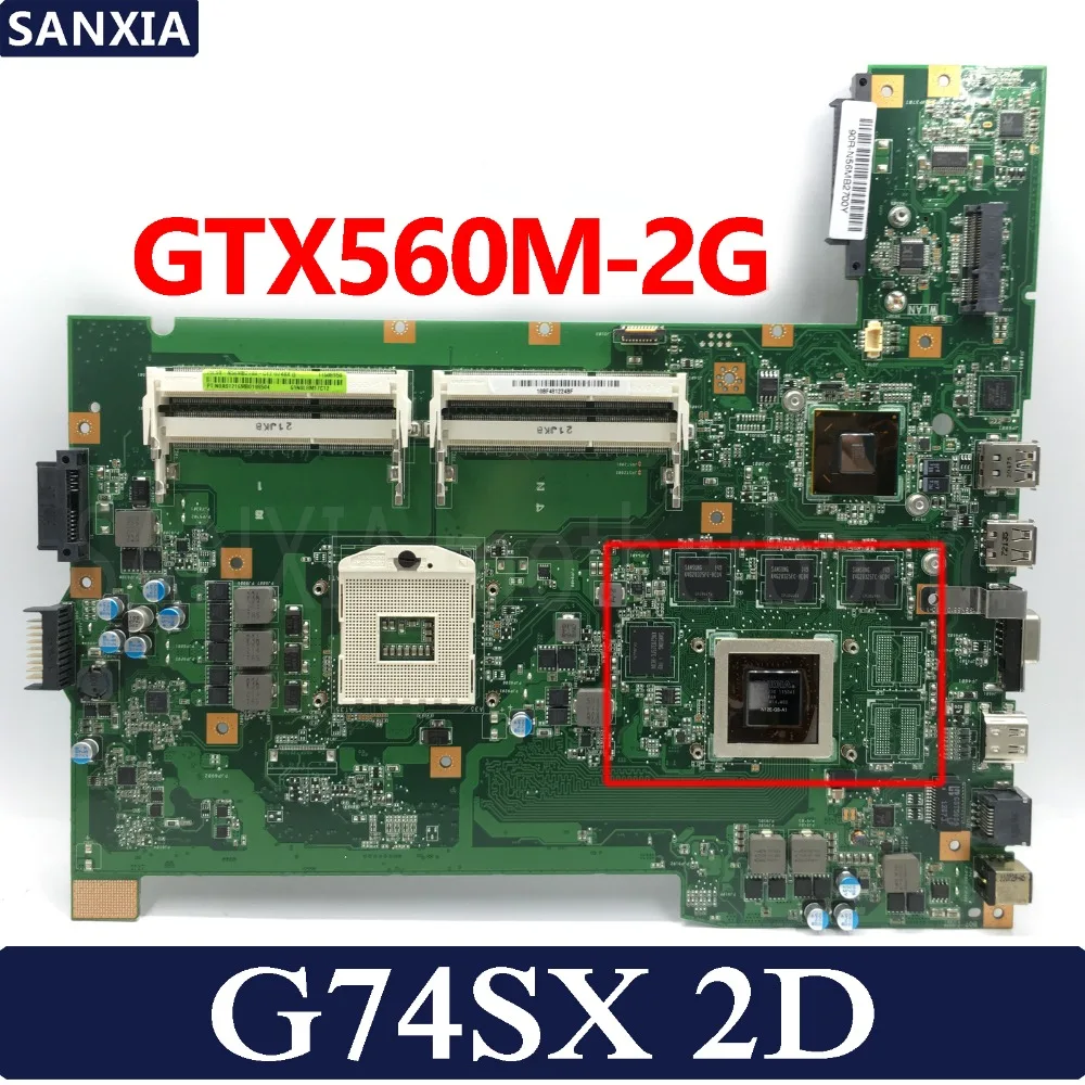 KEFU G74SX материнская плата для ноутбука ASUS ROG G74S оригинальная HM65 2D GTX560M-2G | Компьютеры