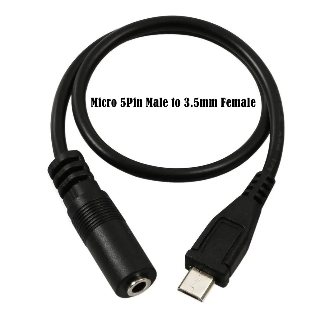 Câble Adaptateur Écouteurs Jack 3.5 Femelle À Micro USB 90 Degrés Mâle