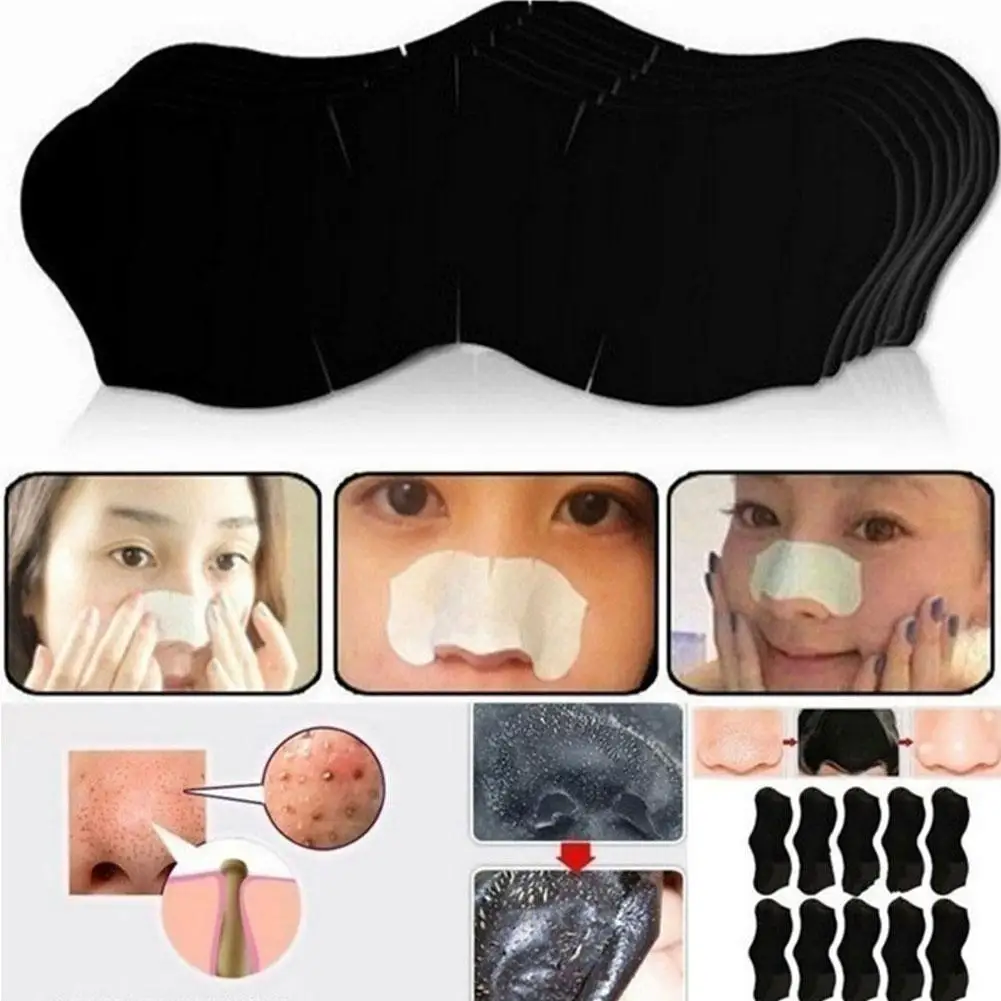 Blackhead Remover Blackhead Instrument 5pcs/lot Blackhead Remover Nasal Patch Deep Cleaning Skin Care Shrink Pores Acne Treatment Nose Mask Black Dot Pores Clean Strip