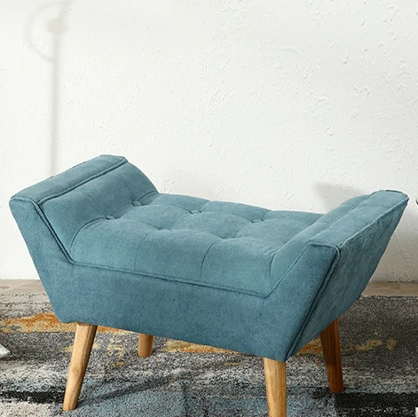 Съемный тканевый диван обеденный стул туалетный кофе гостиная зал Сад Кабинет Принцесса Принц Подушка подарок - Цвет: Footstool