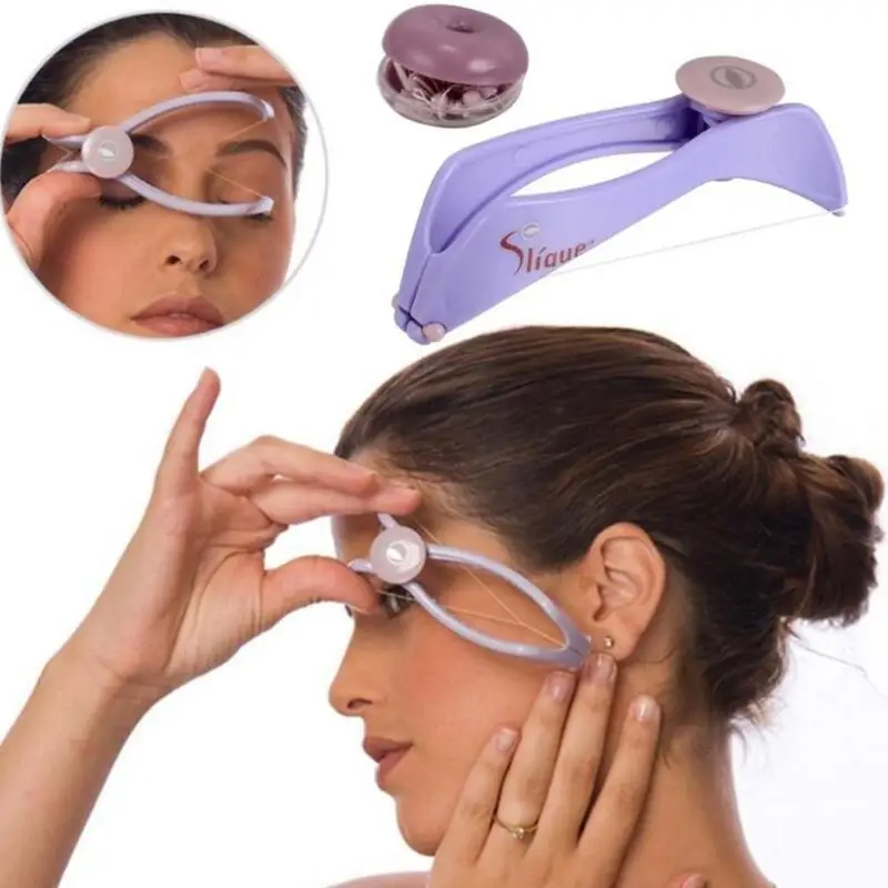 

Women Hair Removal Epilator Mini Facial Hair Remover Spring Threading Face Defeatherer for Cheeks Eyebrow DIY Makeup Beauty Tool
