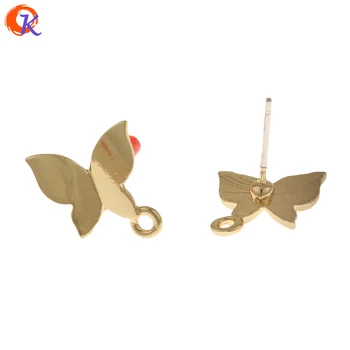 

Cordial Design 100Pcs 12*13MM Jewelry Accessories/Earrings Stud/Butterfly Shape/DIY Jewelry Making/Hand Made/Earring Findings