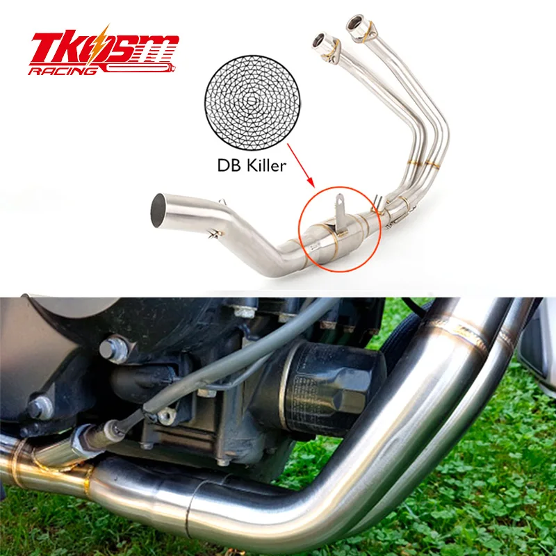 Wholesale motorcycle CBR500 exhaust pipe front mid-mounted silencer CB500X CB500F CBR500R 2013-2019 | Автомобили и мотоциклы