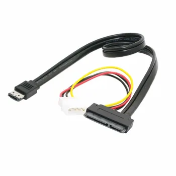 

Power eSATA eSATAp to 22Pin SATA + IDE Molex Power Combo Cable for 2.5 3.5 External Hard Drive 50cm