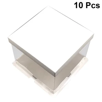 

Network Explosion Models Transparent Birthday Cake Box 10 Inch Hot Silver Birthday Cake Box Net Red Single Layer Cake Box 2020