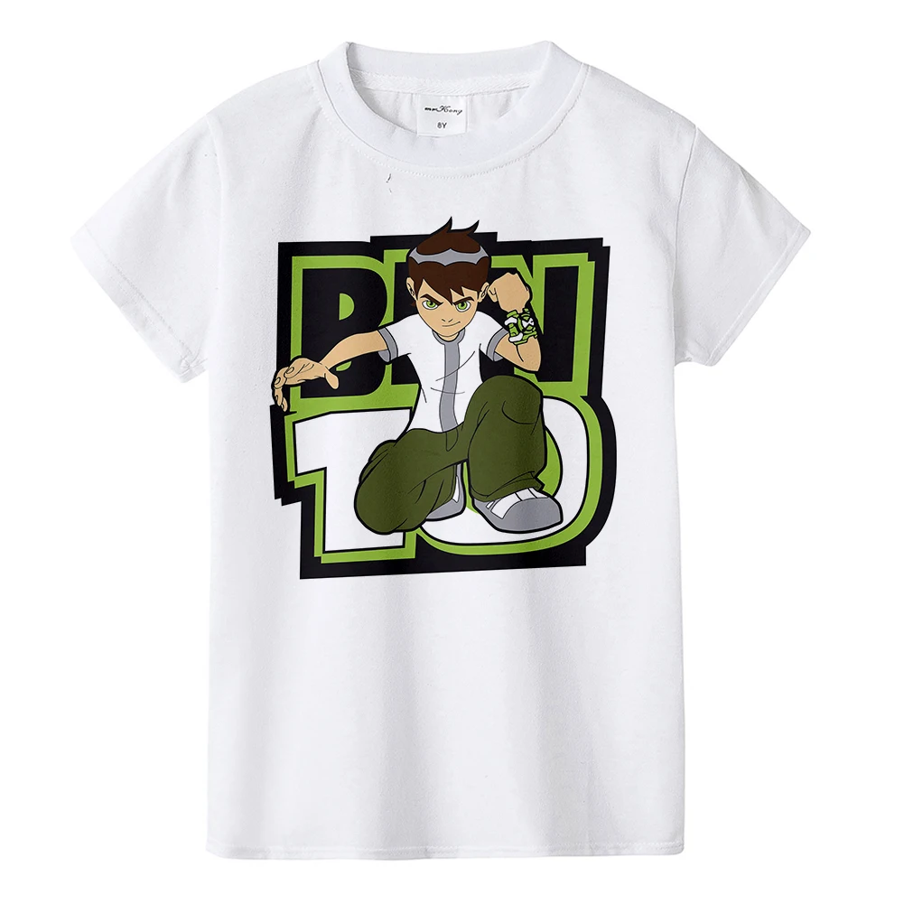 Детская футболка Omnitrix Ben 10 Детская рубашка детская летняя повседневная рубашка футболка с рисунком аниме для мальчиков и девочек BAL572 - Color: BAL572C