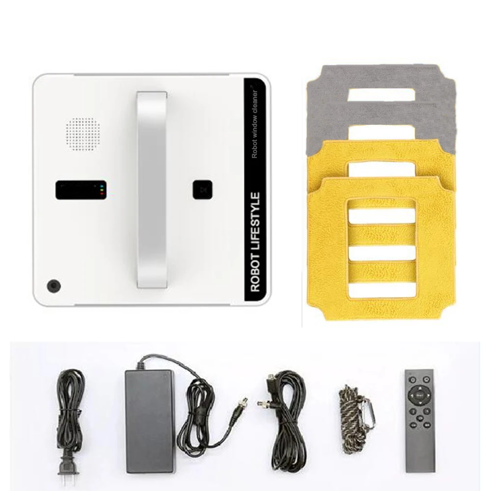  Robotic Window Cleaner Vacuum Cleaner Smart Planned Type Wifi App Control Window Glass Cleaning Rob - 32973607354