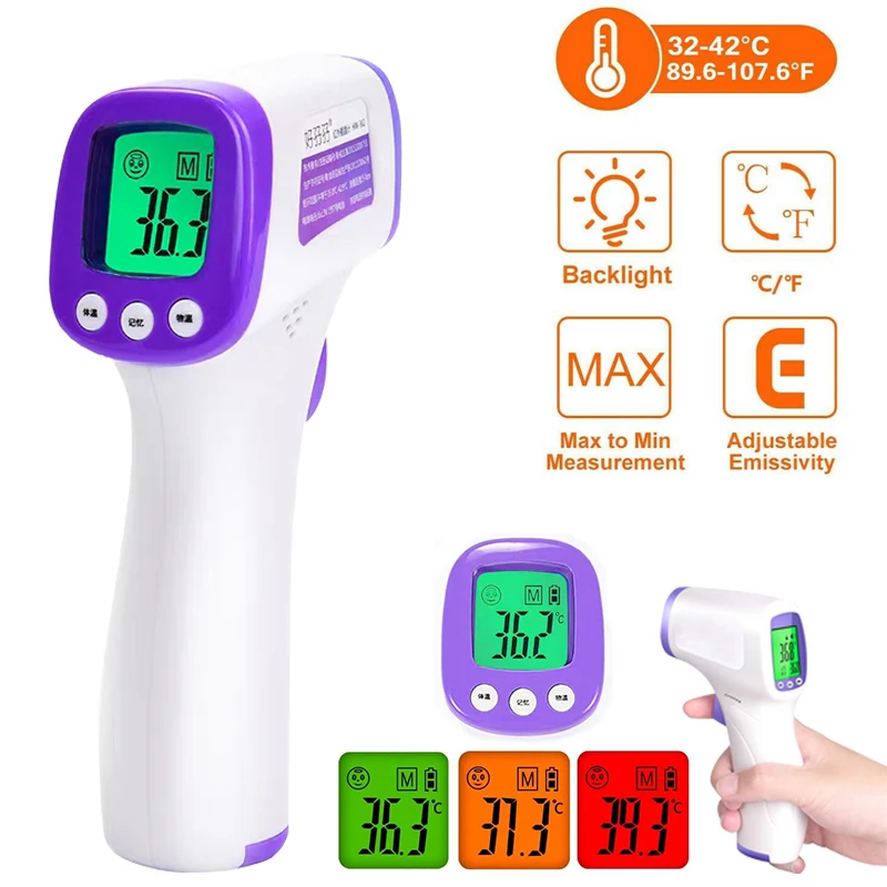

WARMOM Digital Multifunction Infrared Non Contact Thermometer Health Care Baby Adult Forehead Body Temperature Measurement