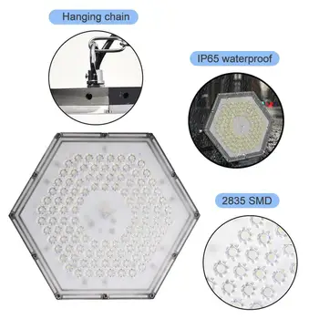 

Honeycomb Led High Bay Light 300W 220V Waterproof IP65 Round Warehouse Workshop Garage Industrial Lamp Stadium Market Airport