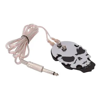

tattoo power supply foot pedal control skull black