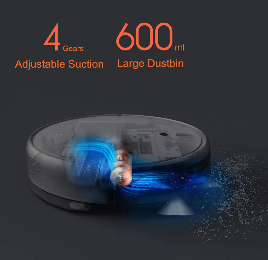 Xiaomi Mijia Robot Vacuum Cleaner 1C STYTJ01ZHM for Home Automatic Dust Sterilize App Smart Control Sweeping Mopping