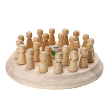 Монтессори, детская деревянная игра с памятью, цветная Когнитивная Шахматная палочка, шахматная игра, забавная блочная доска, обучающая игрушка для детей