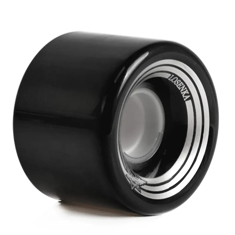 60 мм x 45 мм круизер скейтборд колесо для улицы Лонгборд Пенни Доска в виде банана - Color: Black