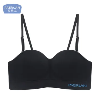 

PAERLAN New Product Gathering Bra Without Steel Ring Bra Simple and Smooth 1/2 Cup Sexy Lingerie Wedding Dress Adjustable Bra