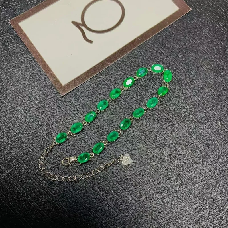 

Браслет женский из серебра 925 пробы, 4 Х6 мм, 16 шт.