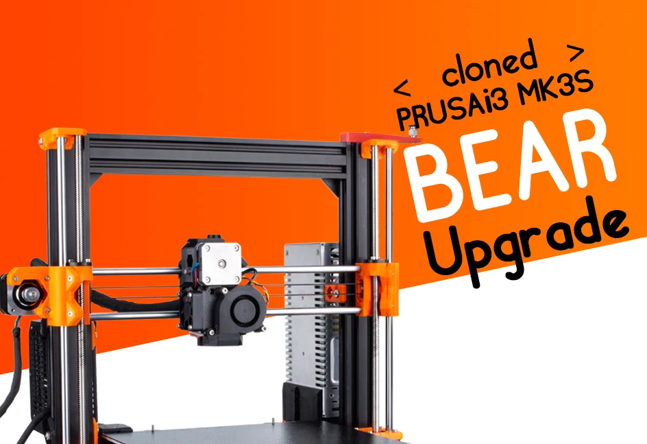 DFORCE клонированный Prusa I3 MK3S медведь полный комплект(исключая Einsy-Rambo платы) 3D принтер DIY медведь MK3S(PETG материал