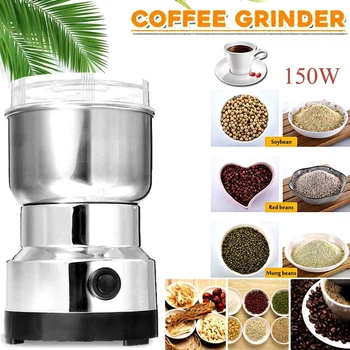 

Electric Spices Nuts Coffee Bean Mills Cutter Grinder with Stainless Steel for Home Kitchen SNO88